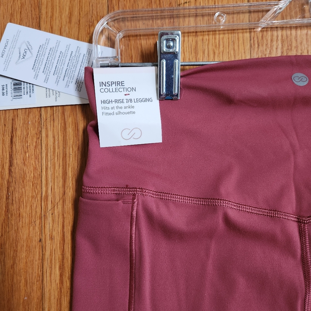CALIA Women's Inspire 7/8 Leggings, size L, NWT, Red - Picture 5 of 11